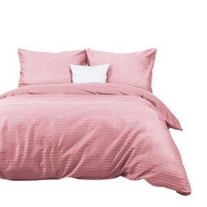 Darymex Pościel satyna bawełniana CIZGILI PUDRA 200x220 EXCLUSIVE