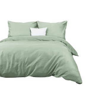 Darymex Pościel satyna bawełniana CIZGILI MINT 200x220 EXCLUSIVE