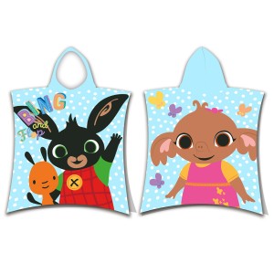 Darymex Ręcznik bawełniany ponczo z kapturem 50x115 Królik Bing