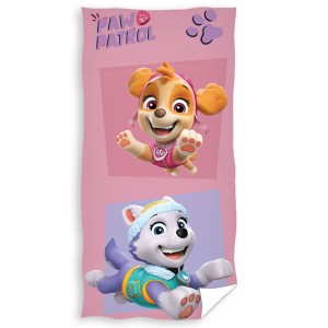 Darymex Ręcznik bawełniany 70x140 Psi patrol Skye i Everest jasny róż