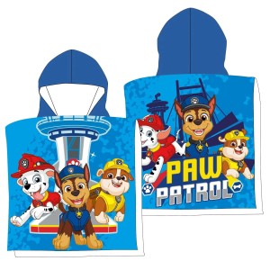 Darymex Ręcznik ponczo z kapturem 55x110 Psi Patrol niebieski
