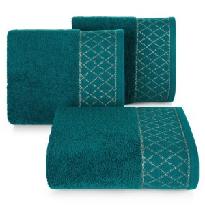 Eurofirany RĘCZNIK LAYLA (06) 50 X 90 CM CIEMNOTURKUSOWY