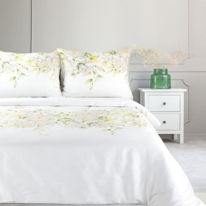 Eurofirany KOMPLET POŚCIELI SATYNOWEJ SPRING 22 160 X 200 CM BIAŁY