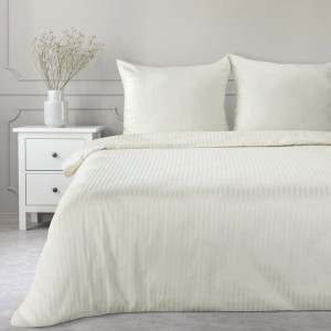 Eurofirany KOMPLET POŚCIELI SATYNOWEJ VERA 220 X 200 CM KREMOWY