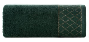 Eurofirany RĘCZNIK LAYLA (07) 30 X 50 CM CIEMNOZIELONY