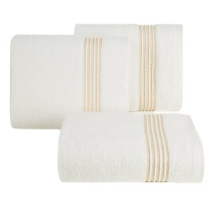 Eurofirany RĘCZNIK LILA (02) 30 X 50 CM JASNOKREMOWY