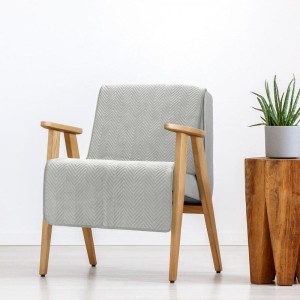 Eurofirany NARZUTA SOFIA 70X160 CM SREBRNY