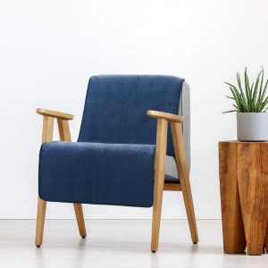 Eurofirany NARZUTA SOFIA 70X160 CM GRANATOWY