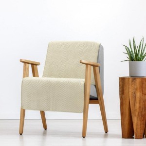 Eurofirany NARZUTA SOFIA 70X160 CM KREMOWY