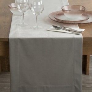 Eurofirany OBRUS MELINDA 40 X 140 CM SREBRNY