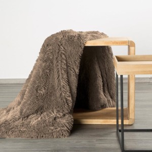 Eurofirany KOC D91 TIFANY 1 170 X 210 CM CIEMNOBEŻOWY