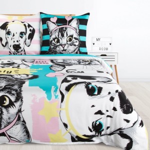 Eurofirany POŚCIEL BAWEŁNIANA D91 KID 15 140 X 200 CM BIAŁY