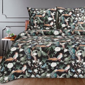 Eurofirany KOMPLET POŚCIELI W PUDEŁKU GIFT2 140 X 200 CM CZARNY