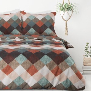 Eurofirany POŚCIEL D91 ALEXA 140 X 200 CM BRĄZOWY