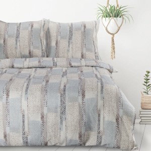 Eurofirany POŚCIEL D91 ALLISON 160 X 200 CM SREBRNY