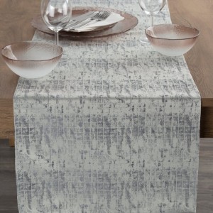 Eurofirany OBRUS ALINA 40 X 140 CM SREBRNY