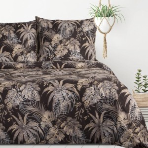 Eurofirany POŚCIEL D91 RODOS 160 X 200 CM CIEMNOBRĄZOWY