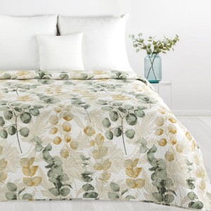 Eurofirany NARZUTA D91 FLOWER 04 200 X 220 CM BIAŁY