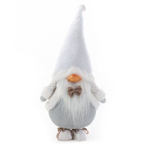 Eurofirany LALKA ŚWIĄTECZNA DEKORACYJNA 20 X 13 X 43 CM SREBRNY 1