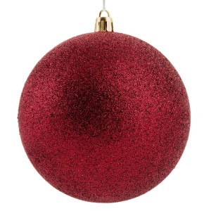 Eurofirany BOMBKA CHOINKOWA O 10 CM CZERWONY