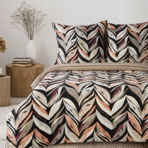 Eurofirany KOMPLET POŚCIELI ESPRIT 02 160 X 200 CM CZARNY