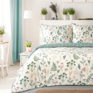 Eurofirany KOMPLET POŚCIELI ESPRIT 03 160 X 200 CM KREMOWY