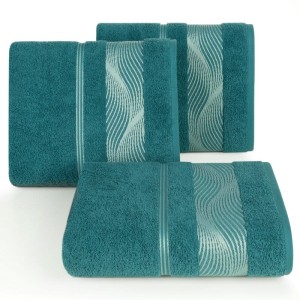 Eurofirany RĘCZNIK SYLWIA2 (07) 70 X 140 CM TURKUSOWY