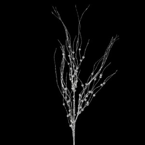 Eurofirany GAŁĄZKA ŚWIĄTECZNA DEKORACYJNA 30 SREBRNY