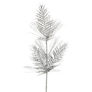 Eurofirany GAŁĄZKA ŚWIĄTECZNA DEKORACYJNA 72 55X20 CM SREBRNY