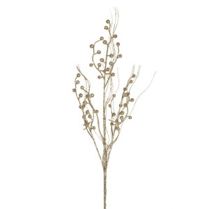 Eurofirany GAŁĄZKA ŚWIĄTECZNA DEKORACYJNA 77 50X20 CM SZAMPAŃSKI