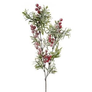 Eurofirany GAŁĄZKA ŚWIĄTECZNA DEKORACYJNA 81 45X20 CM SREBRNY