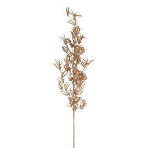 Eurofirany GAŁĄZKA ŚWIĄTECZNA DEKORACYJNA 83 60X20 CM CIEMNOZŁOTY