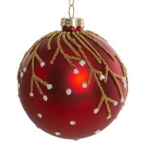Eurofirany BOMBKA CHOINKOWA SZKLANA (FI) 8 CM CZERWONY 6