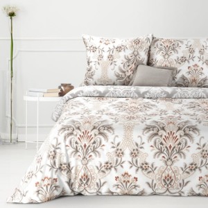 Eurofirany KOMPLET POŚCIELI REN 160X200 CM 2 SZT  70X80 CM BIAŁY