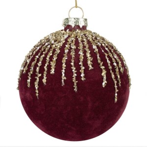 Eurofirany BOMBKA CHOINKOWA SZKLANA (FI) 8 CM CZERWONY 7