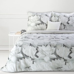 Eurofirany KOMPLET POŚCIELI BAWEŁNIANEJ SONIA 17 160X200 CM 2 SZT  70X80 CM BIAŁY