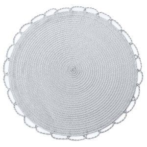 Eurofirany PODKŁADKA TINA (FI) 38 CM POPIELATY 1