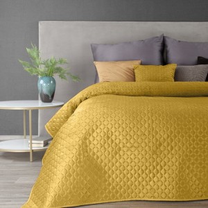 Eurofirany NARZUTA DIMON 230X260 CM MUSZTARDOWY