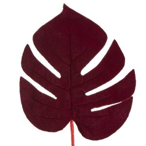 Eurofirany KWIAT ŚWIĄTECZNY DEKORACYJNY 63B 20 X 16 CM BORDOWY