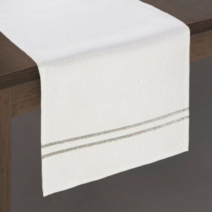 Eurofirany Bieżnik DIAMOND 33X140 CM NATURALNY