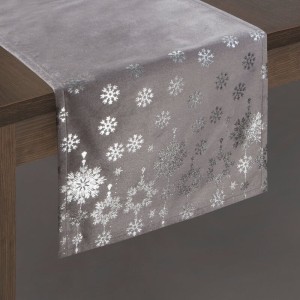 Eurofirany Bieżnik ORSI 40X140 CM SREBRNY