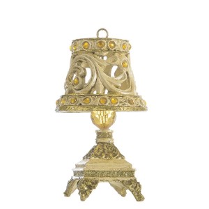 Eurofirany OZDOBA ŚWIĄTECZNA LAMP 1 9 CM ZŁOTY