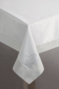 Eurofirany OBRUS DEKORACYJNY 150 X 220 CM POPIELATY