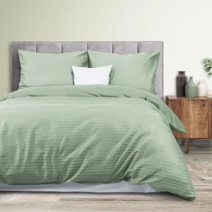 Darymex Pościel satyna bawełniana CIZGILI MINT 160x200 EXCLUSIVE