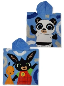 Setino Ręcznik bawełniany ponczo z kapturem 55x110 Bing Blue