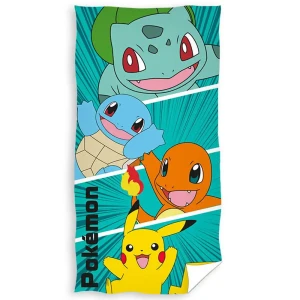 Darymex Ręcznik bawełniany 70x140 Pokemony zielony