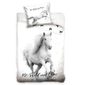 Darymex Pościel bawełna 140x200+1p70x90 Konie Albino