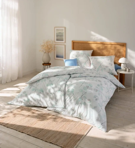 Estella Pościel Batystowa Premium ABELIA 2258 160 Hellblau