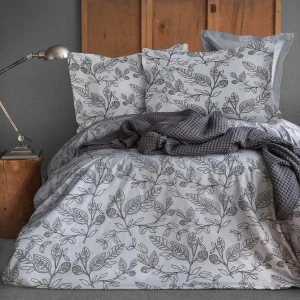 Darymex Pościel satyna bawełniana  GREEN GREY 160x200 LUXURY