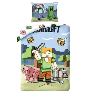Darymex Pościel mikrofibra 140x200+1p70x90 Minecraft